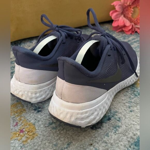 Nike Revolution 5 Running Sneakers Blue Size 6.5 - Picture 3 of 7